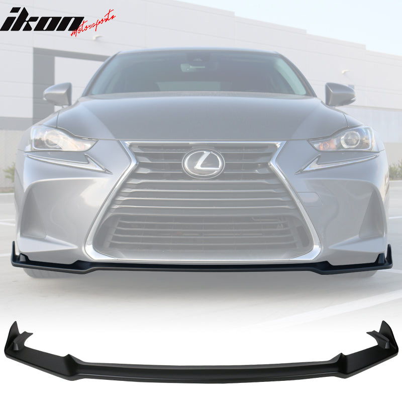 2017-2020 Lexus IS Type A Matte Black Front Bumper Lip Splitter