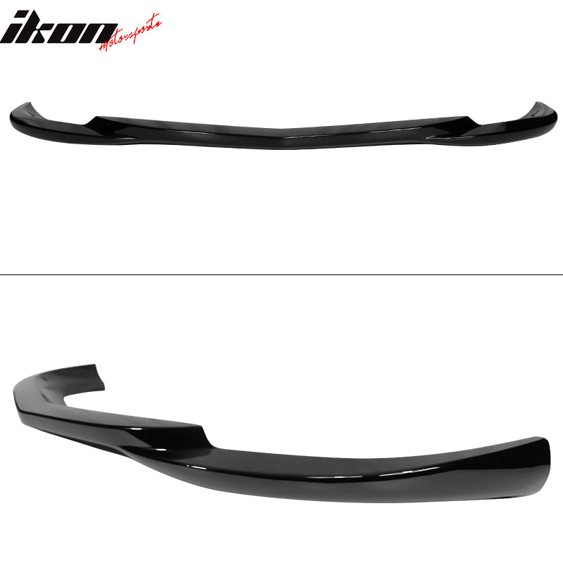 Fits 12-14 Benz W204 C Class GH Style Front Bumper Lip Spoiler ABS Gloss Black