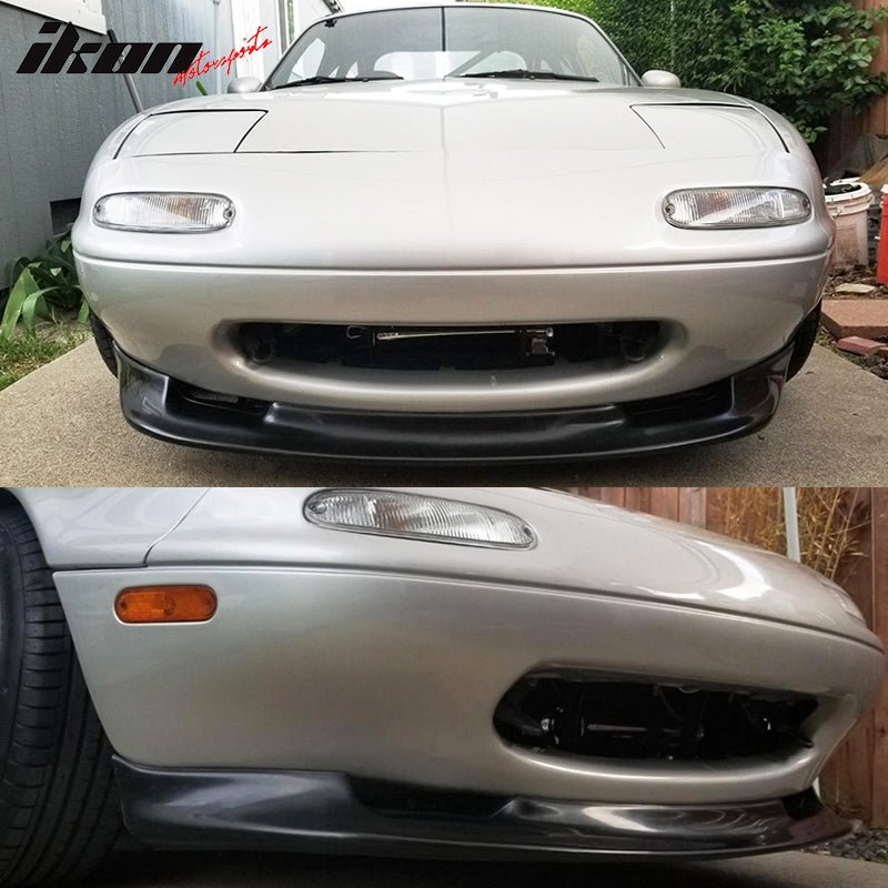 Fits 90-97 Mazda Miata MX5 GV Style Front Bumper Lip Spoiler Kit Unpainted PU