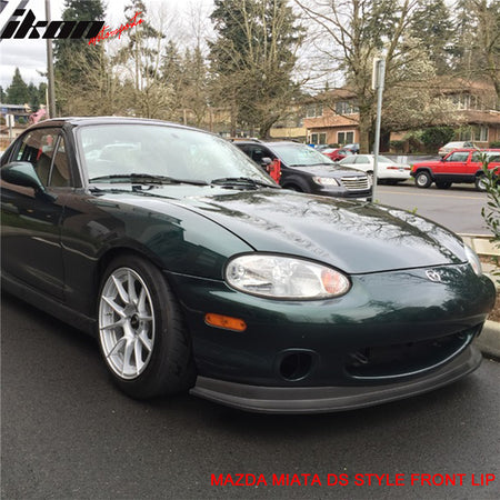 Fits 99-00 Mazda Miata MX-5 DS Style PU Front Bumper Lip Spoiler Kit Unpainted