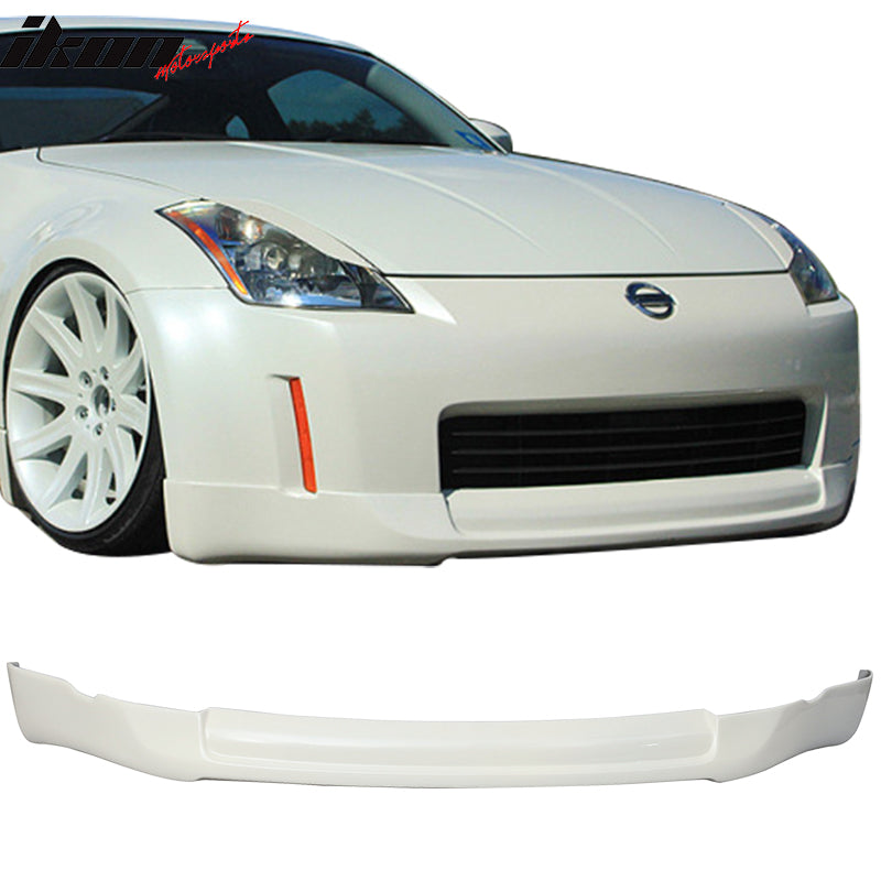 2003-2005 Nissan 350Z INGS Style Paint Glacier Pearl #QX1 Front Lip PU