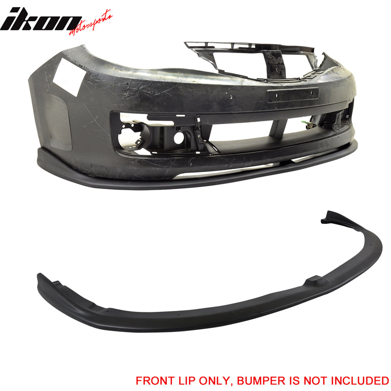 Front Bumper Lip Spoiler Compatible With 2008-2010 IMPREZA STI, CS Style Black PU Front Bumper Lip Spoiler Bodykit Splitter Diffuser Air Dam Chin Diffuser by IKON MOTORSPORTS, 2009