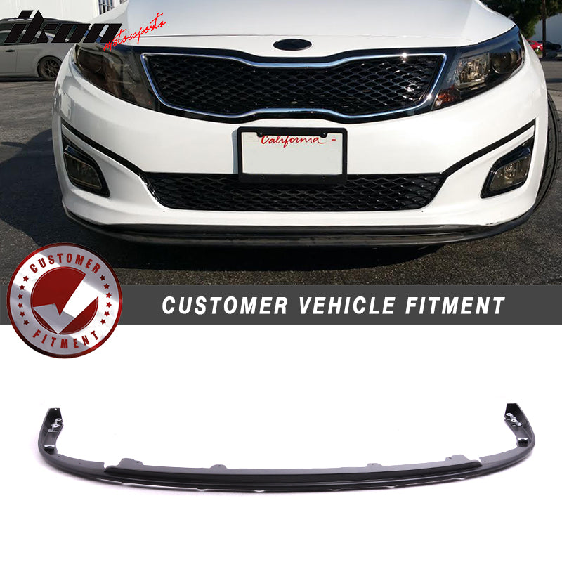 2014-2015 Kia Optima SX Sedan IKON Style Unpainted Front Bumper Lip PP