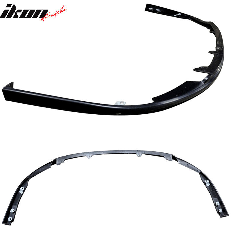 Front Bumper Lip Compatible With 2014-2015 Kia Optima, Ikon Style Black PP Front Lip Finisher Under Chin Spoiler Add On by IKON MOTORSPORTS