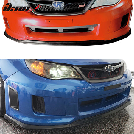 Fits 11-14 Subaru Impreza WRX STI CS1 Style Front Bumper Lip Chin Spoiler - PU