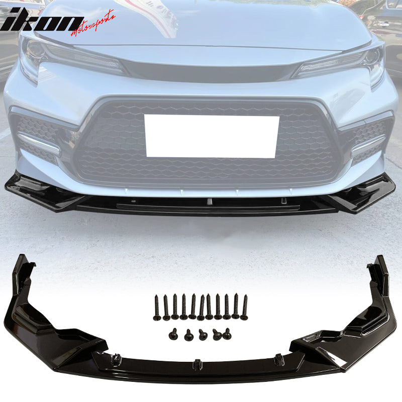 IKON MOTORSPORTS, Front Bumper Lip Compatible With 2020-2022