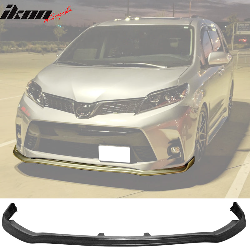 2018-2020 Toyota Sienna XL30 CK Style Front Bumper Lip Spoiler PU