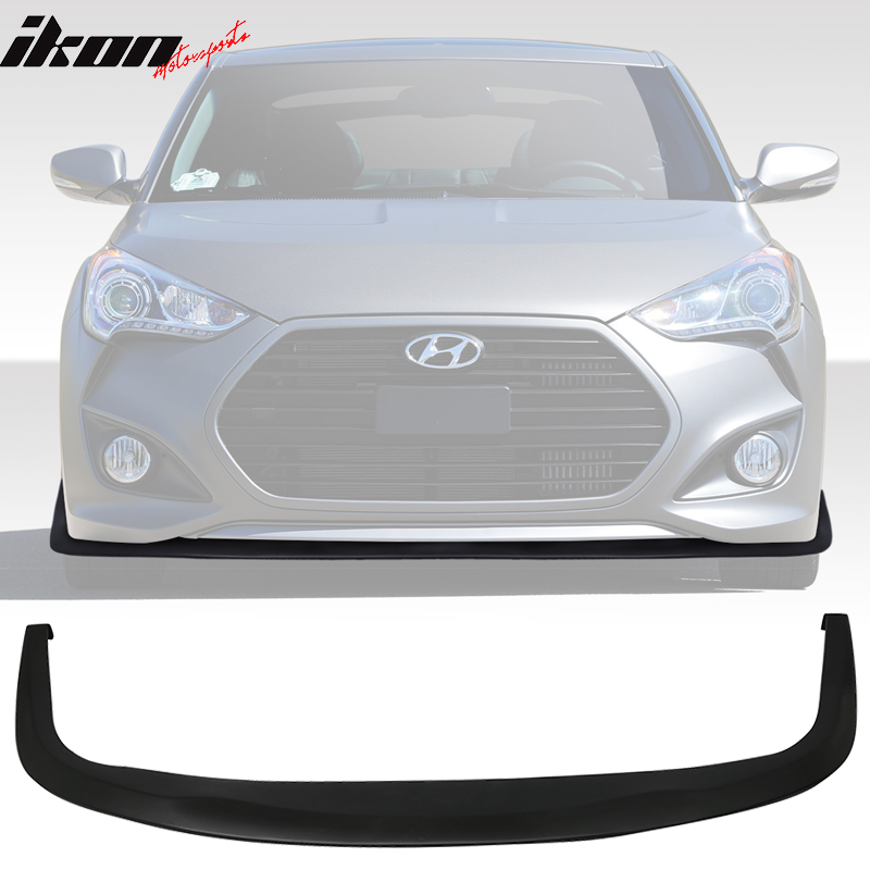 2012-2018 Hyundai Veloster CS Style Add On Front Bumper Lip Spoiler PU