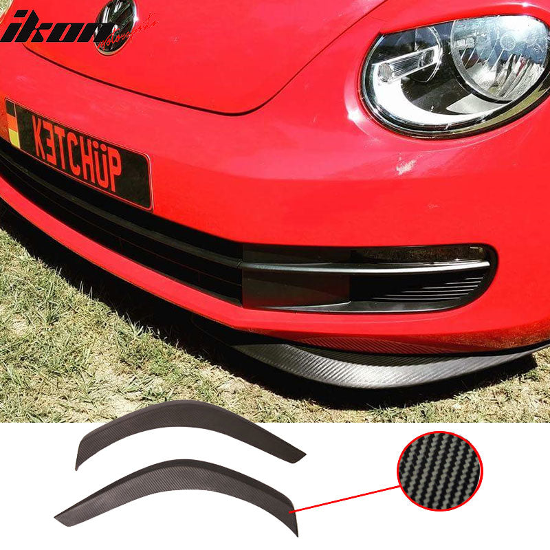 2011-2017 Beetle Carbon Fiber Print Front Rear Bumper Lip Splitter