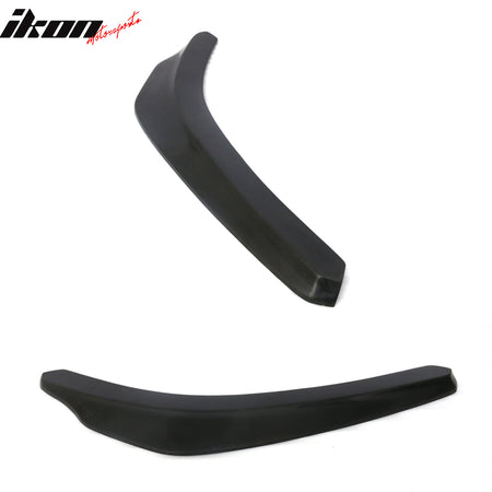 Front Bumper Lip Compatible With 2016-2018 Honda Civic, Ikon Style Black PP Front Lip Finisher Under Chin Spoiler Add On by IKON MOTORSPORTS