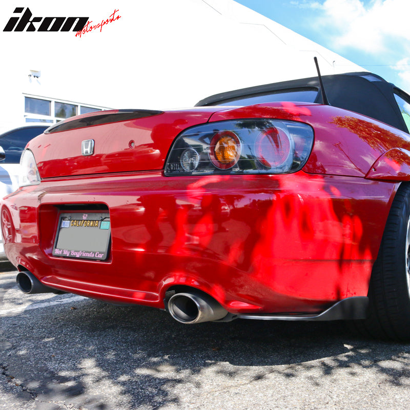 Rear Bumper Lip Splitters Compatible With Any Car, Universal Fit Front Or Rear Bumper Lip Splitters Winglets Canards 30x4 Inch 2PC PP by IKON MOTORSPORTS