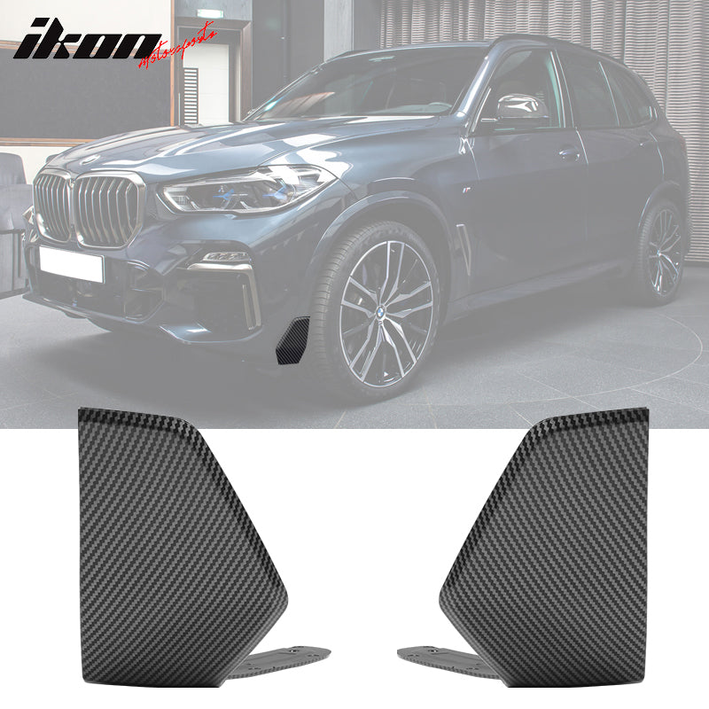 2019-2023 BMW G05 X5 M Sport MP Style Front Bumper Aprons CF Print 2PC