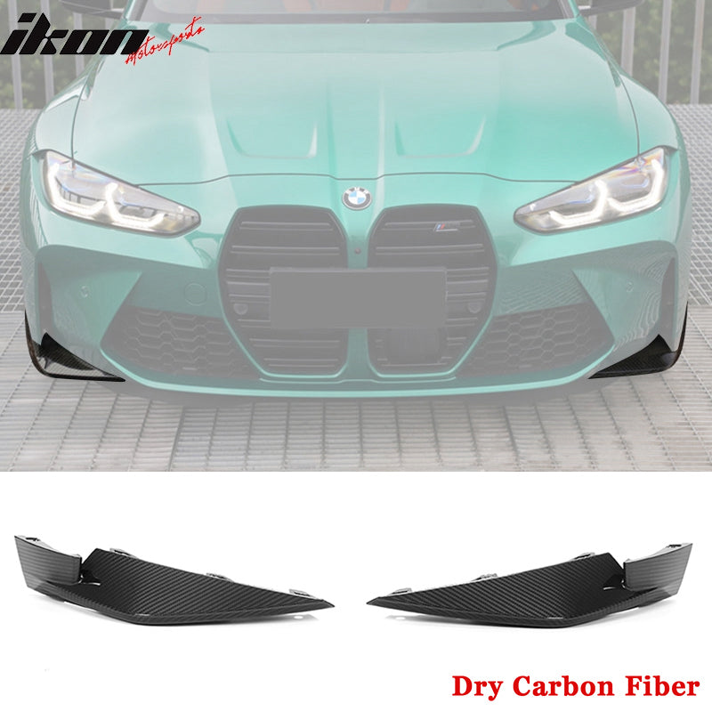 2021-2023 BMW G80 M3 G82 G83 M4 Dry Carbon Fiber Front Lip Splitters