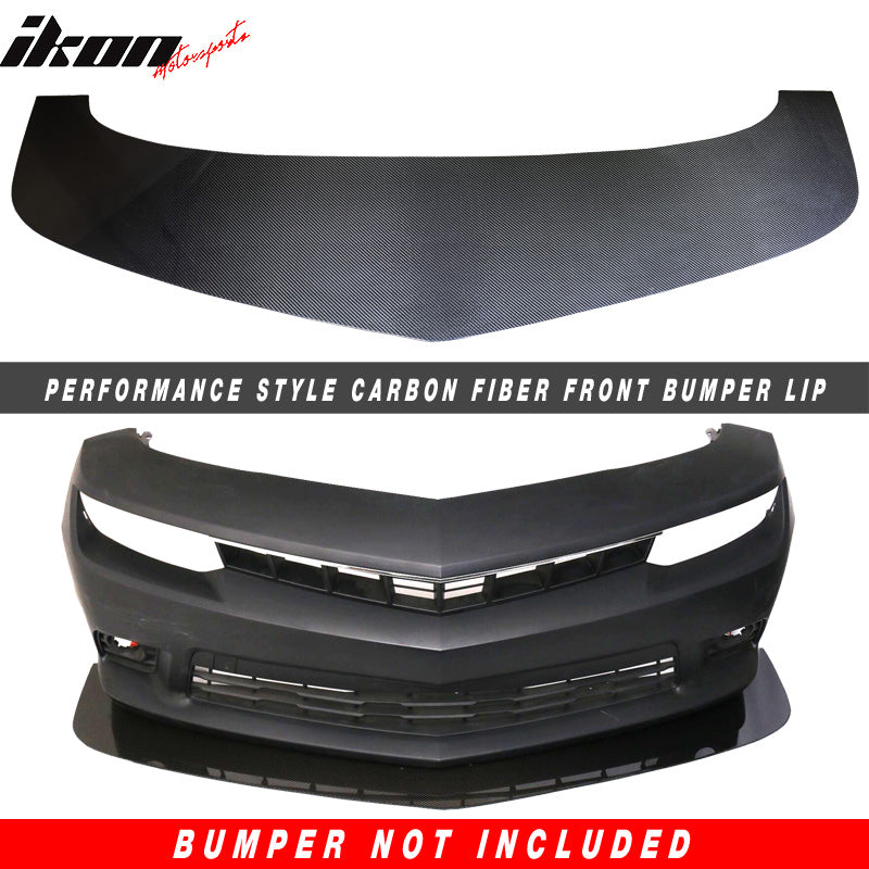 2014-2015 Chevrolet Camaro V1 Front Bumper Lip Splitter Carbon Fiber