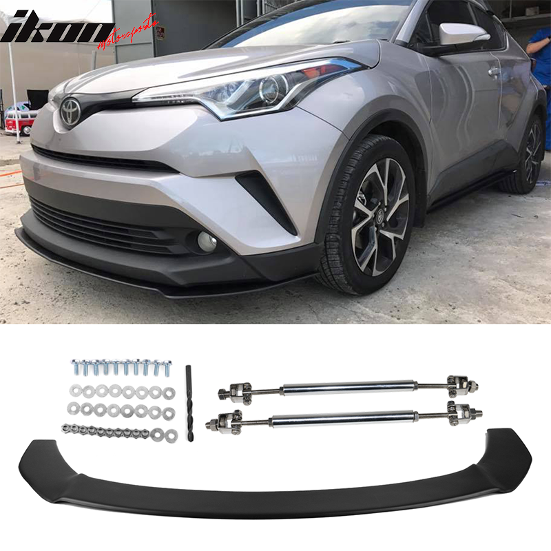 2018-2019 Toyota CHR Front Bumper Splitter w/ Rods & Hardware PP