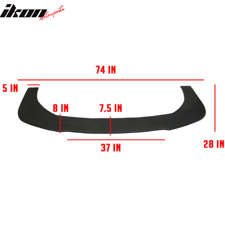 Universal Type 3 Front Bumper Lip Spoiler Chin Splitter Protector Unpainted PU