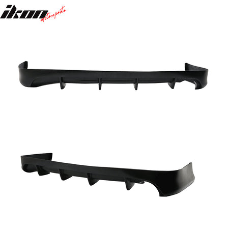 Fits 07-11 Toyota Camry Ikon Aero Style Custom 4Fin Rear Bumper Lip Diffuser PP