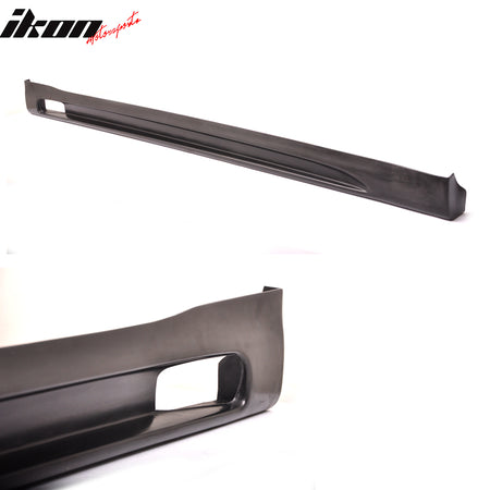 IKON MOTORSPORTS Compatible With 2009-2012 Audi A4 PU Side Skirts Rocker Panels Extensions