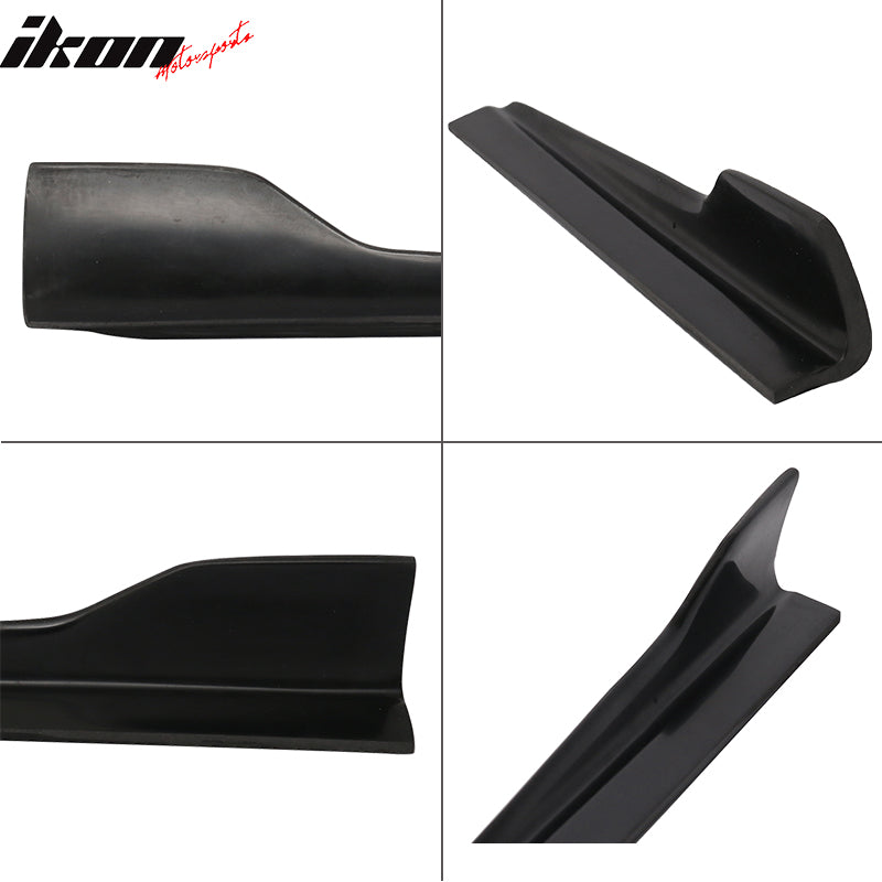 IKON MOTORSPORTS Compatible With Nissan 370Z 350Z Fairlady Maxima IKON Style PP Side Skirts Rocker Panels Extensions