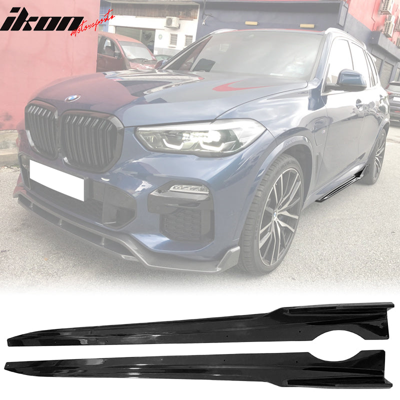 2019-2025 BMW G05 X5 M Sport Gloss Black Side Skirts Rocker Pannel PP