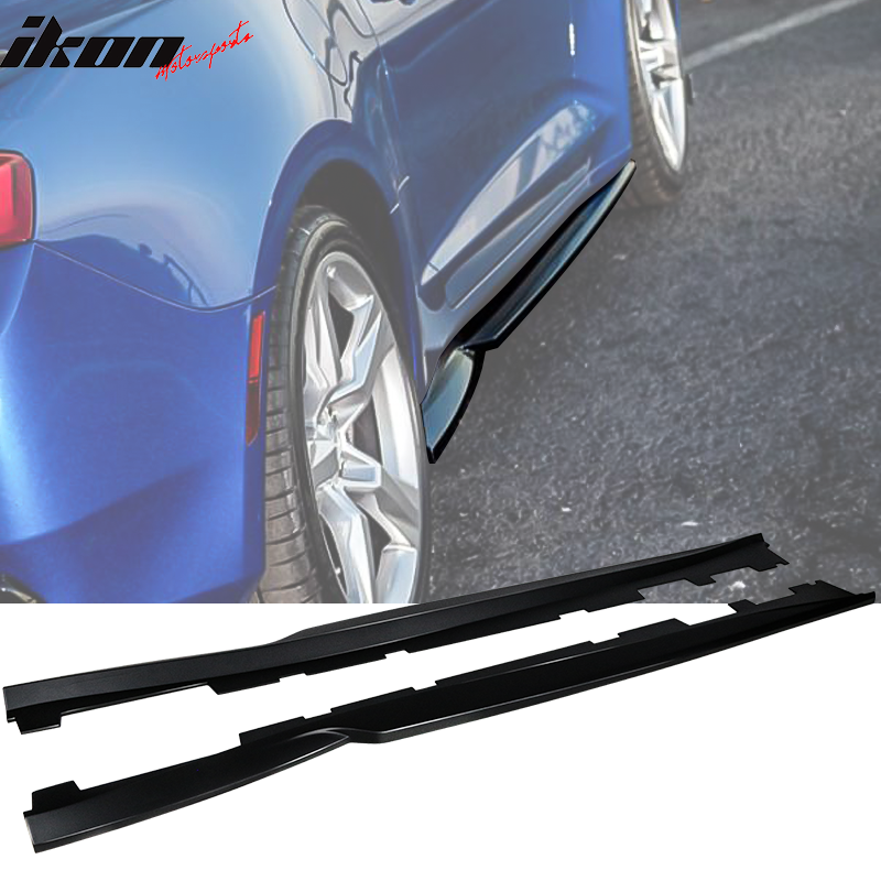 2016-2024 Chevy Camaro Type A Gloss Side Skirts Rocker Pannel ABS