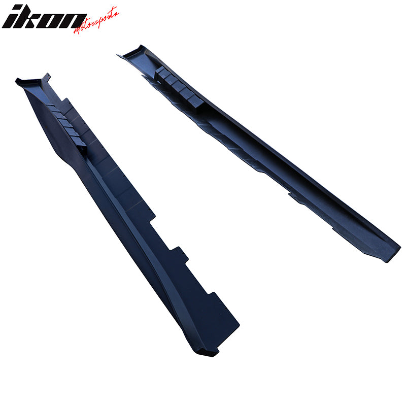 Fits 16-24 Chevy Camaro ZL1 Style Side Skirts Panel Extension 2PC - Carbon Fiber
