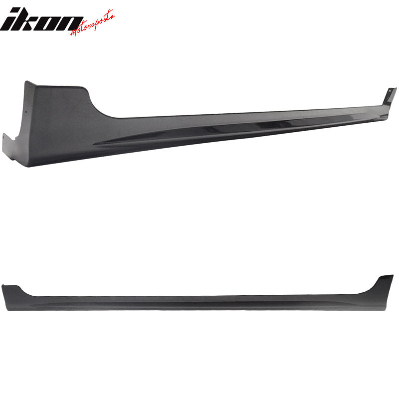 Side Skirts Compatible With 2012-2015 Honda Civic, 9th 4Dr Side Skirts Rocker Panels Pair -ABS by IKON MOTORSPORTS,  2013 2014