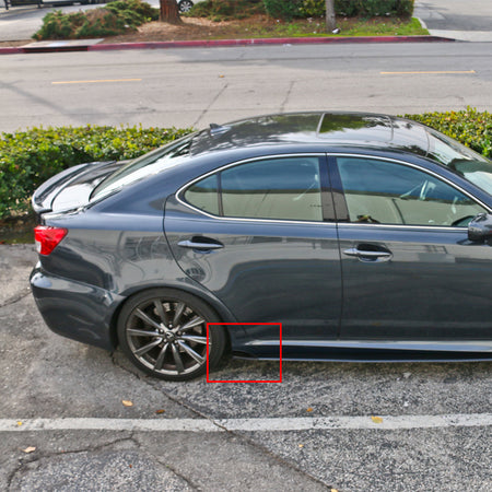 Universal 6.5x2.5 V2 Style Side Skirts Extension Rocker Panel PP