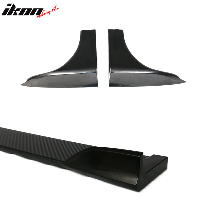Universal Fitment 6.5 x 2.5 inches Winglet Add On Side Skirts V2 Style