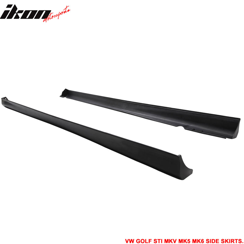 Fits 06-09 VW Golf GTI MK5 V-Style Side Skirts PU