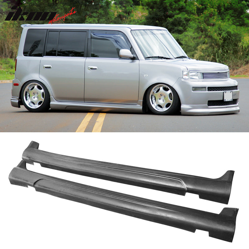 Fits 03-07 Scion xB Front+Rear Bumper Lip Spoiler +Side Skirts PU K-Style Wagon