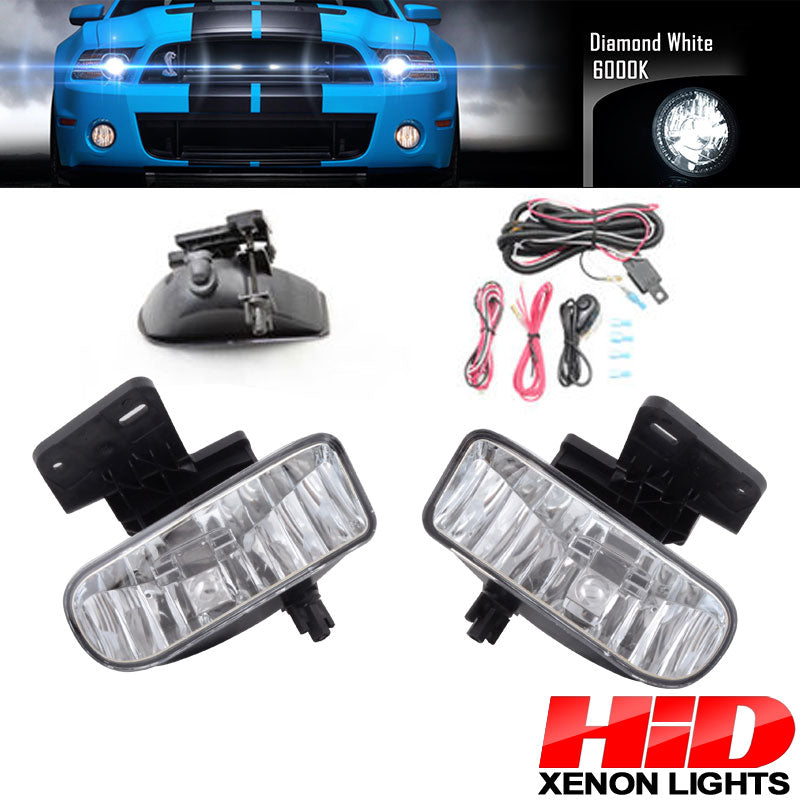 6000K Hid Fits 99-02 Sierra 00-06 Yukon Xl 2500 Clear Fog Lights+Bulbs