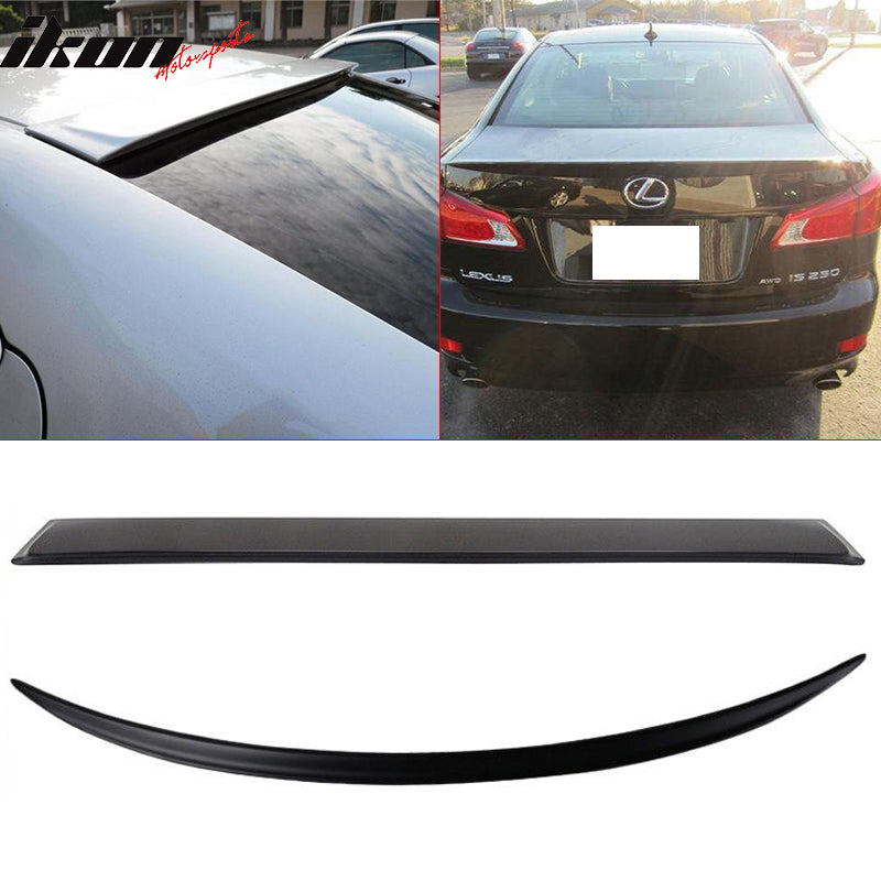 Fits 06-13 LEXUS IS250 IS350 OE Trunk Spoiler & Roof Wing UnABS