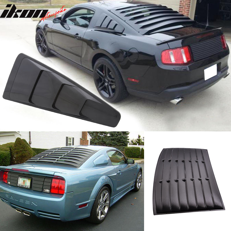 2005-2014 Ford Mustang 3 Vents Quarter Rear Side Window Louver ABS