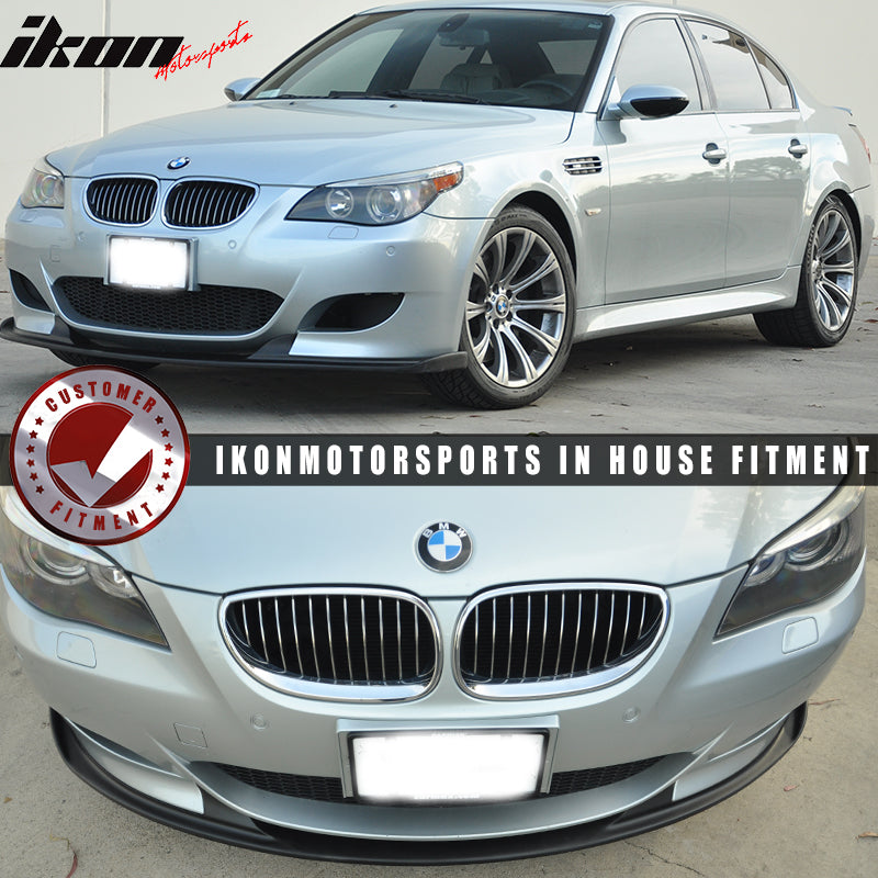 Fits 06-11 BMW E60 M5 Only H Style Front Bumper Lip Spoiler Painted