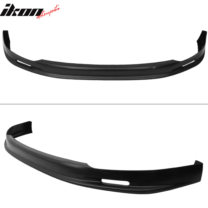 Fits 96-98 Honda Civic 4Dr Mugen Style Front Bumper Lip PP + 4PCS Window Visors