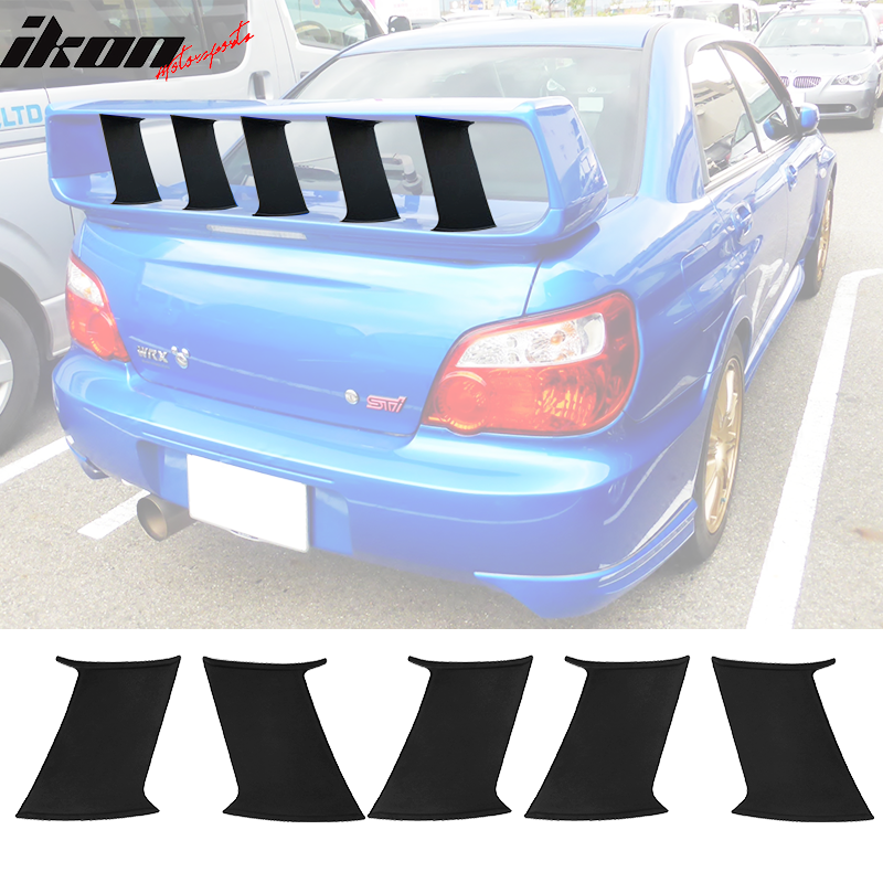 2002-2007 Subaru Impreza WRX STI Trunk Spoiler Stabilizer Add On 5PC