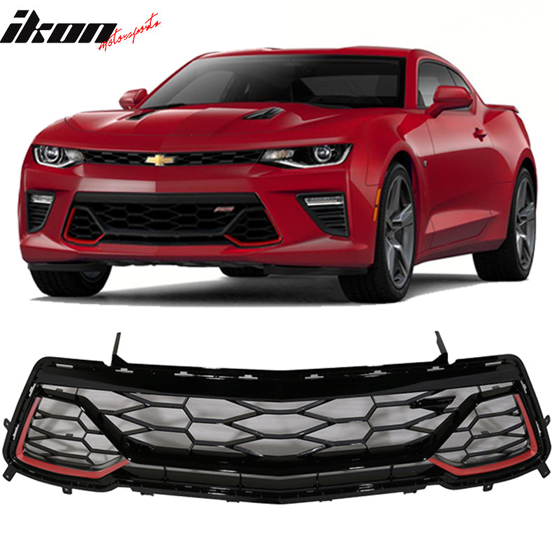 Fits 16-18 Chevy Camaro SS Only 50th Anniversary Front Lower Grille Painted