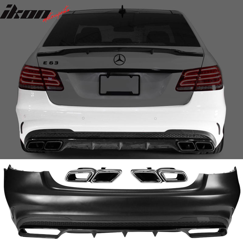 2014-2016 Mercedes-Benz W212 E Class Rear Bumper Cover Diffuser Trim