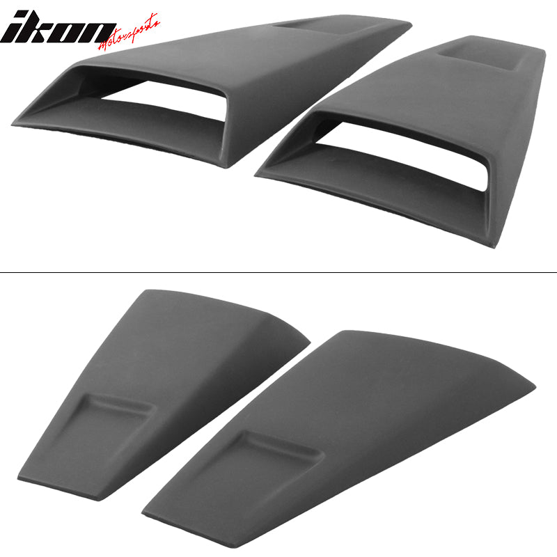 Fits 05-14 Ford Mustang Rear Window Louvers ABS & Side Vent Scoops PU