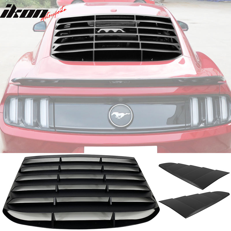 2015-2023 Ford Mustang Coupe CV Rear Window Louver Side Vent PP ABS