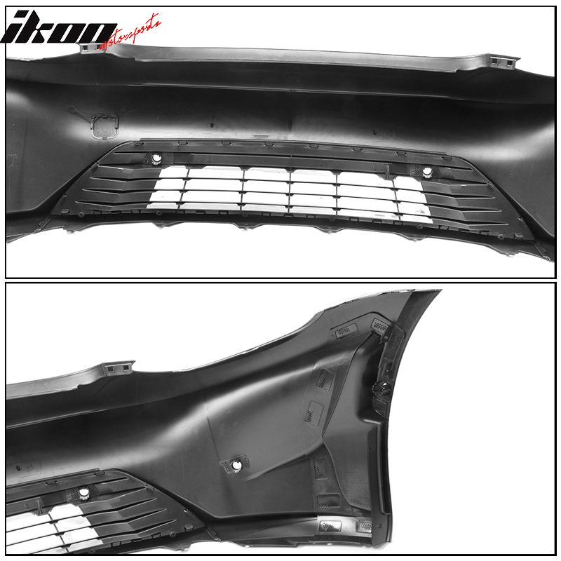 Fits 17-23 Tesla Model 3 IKON Style Front Bumper Cover Unpainted PP