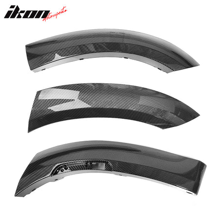 Fits 15-23 Charger Widebody Style Front Bumper Lip & Fender Flares 10PCS CFL ABS