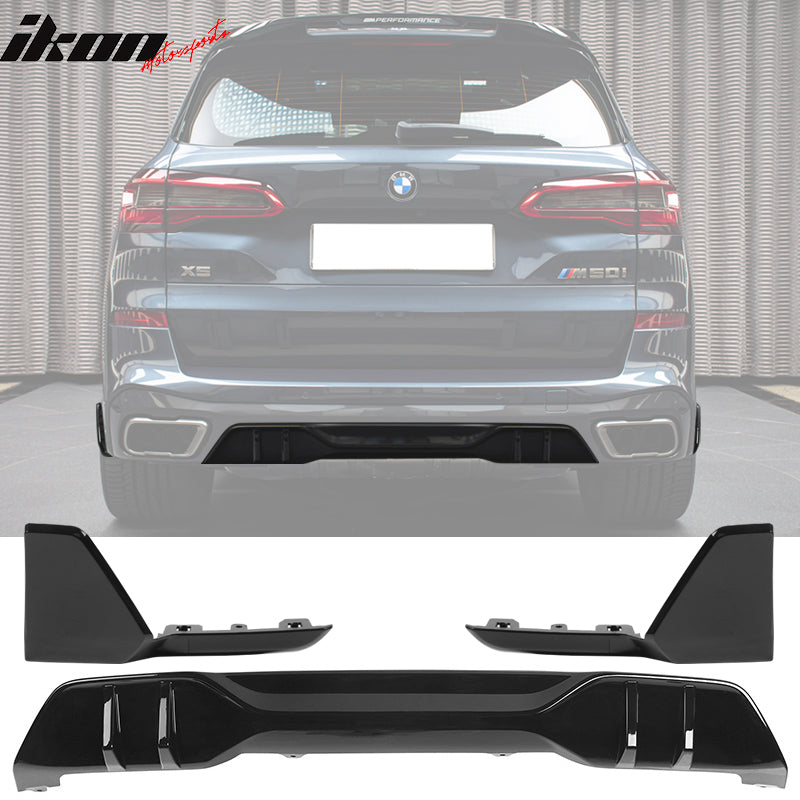 2019-2023 BMW G05 X5 M Sport Black Rear Aprons Rear Diffuser ABS 2PCS