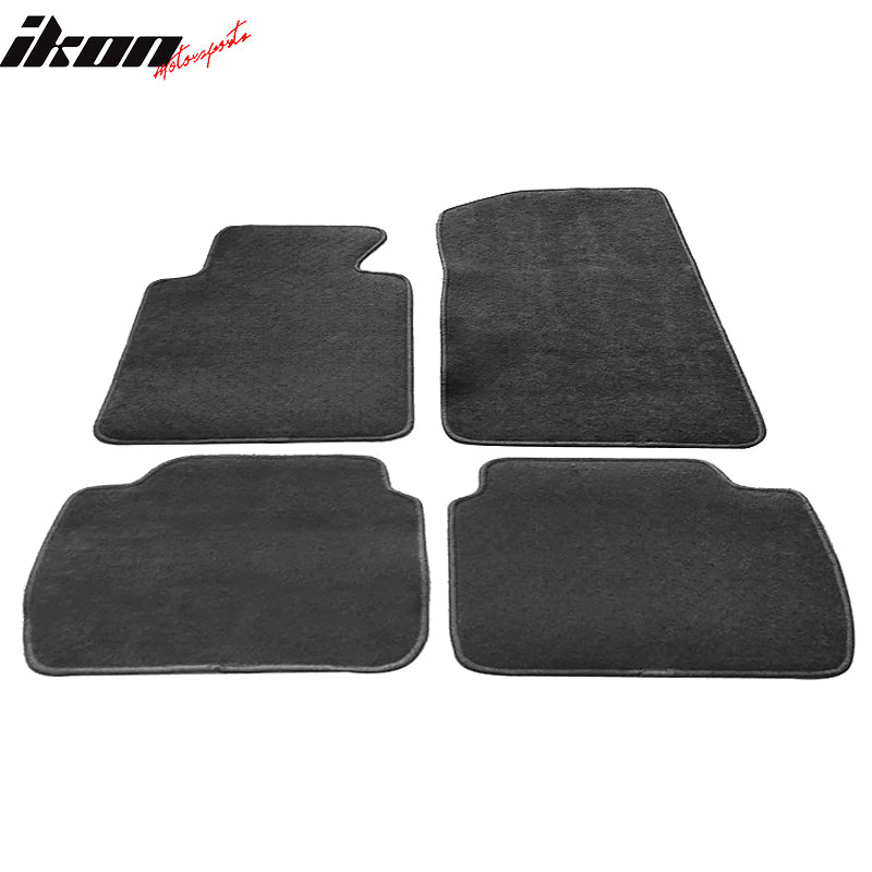 99-06 E46 M3 3-Series Floor Mats Carpet Front & Rear Gray 4PC - Nylon FOR: (BMW)