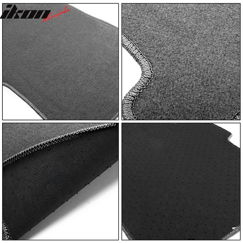 06-11 E90 3 Series Floor Mats Liner Nylon Front Rear Carpet Gray Set FOR: (BMW)