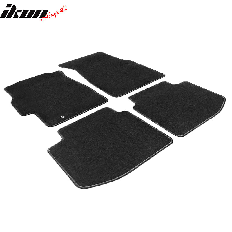 Fits 96-00 Honda Civic Floor Mats Liner Nylon Black Non-Slip Auto Carpet 4PC