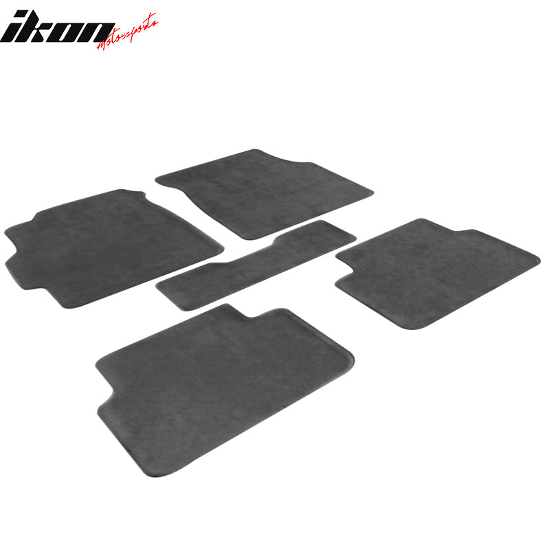 Fits 94-01 Acura Integra Floor Mats Carpet Front & Rear Gray 5PC - Nylon