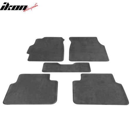 Fits 94-01 Acura Integra Floor Mats Carpet Front & Rear Gray 5PC - Nylon