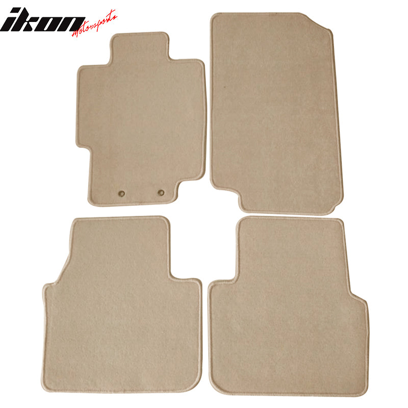 Fits 04-08 Acura TL Car Auto Floor Mats Nylon Carpet Liners Front Rear Beige 4PC